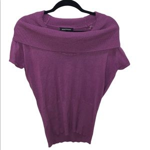 Ashley Stewart Purple Cowl Neck Blouse, Size 14/16